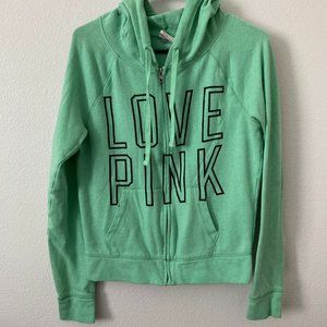 3/$20 VS Pink Love Pink Zip Up Hoodie Size S